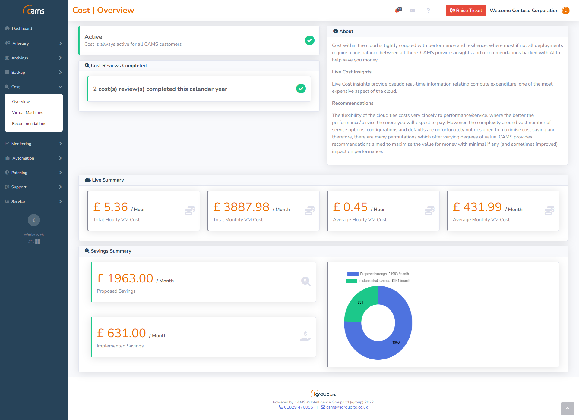 screenshot of IG CloudOps